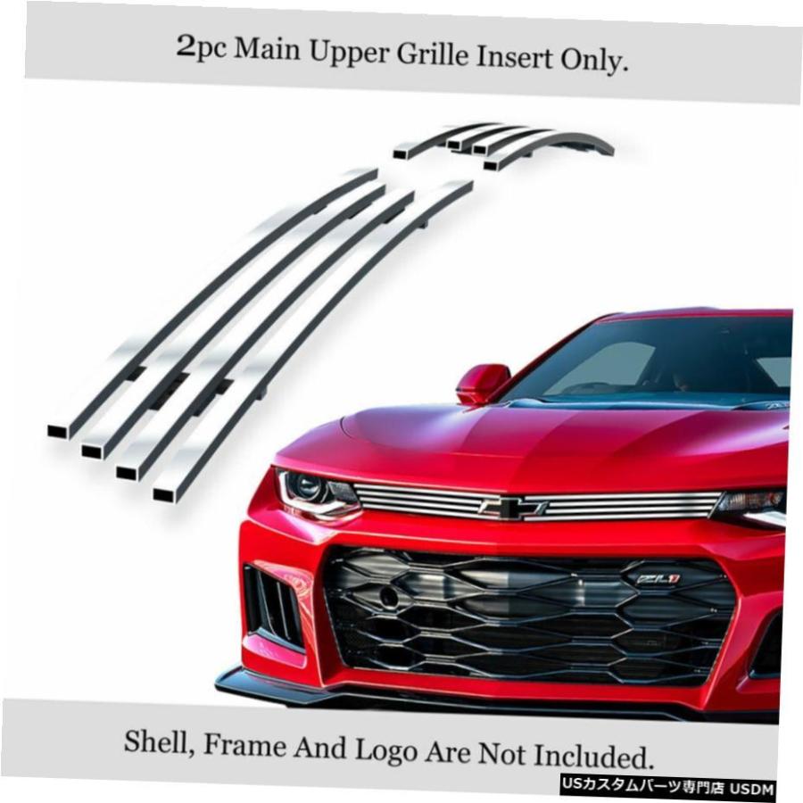 グリル Fits 2019-2021シボレーカマロZL1メインアッパーステンレス 