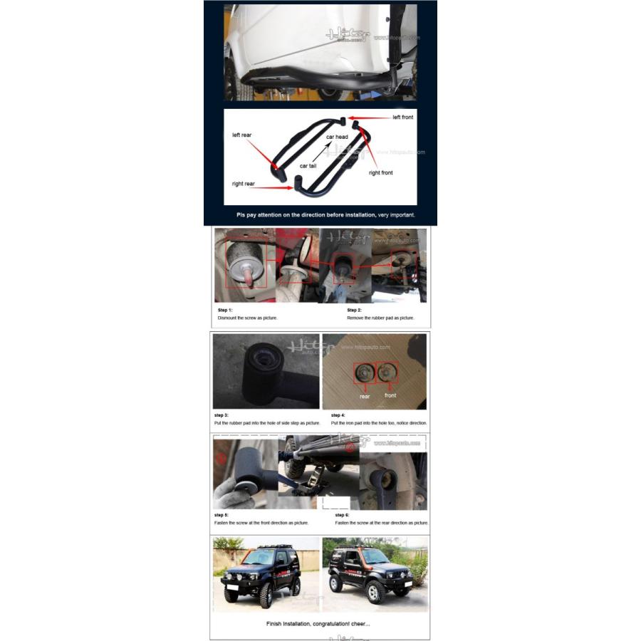 126】サイドステップ HOLITOP for jimny JB64-JB74 2019 2020 2021 