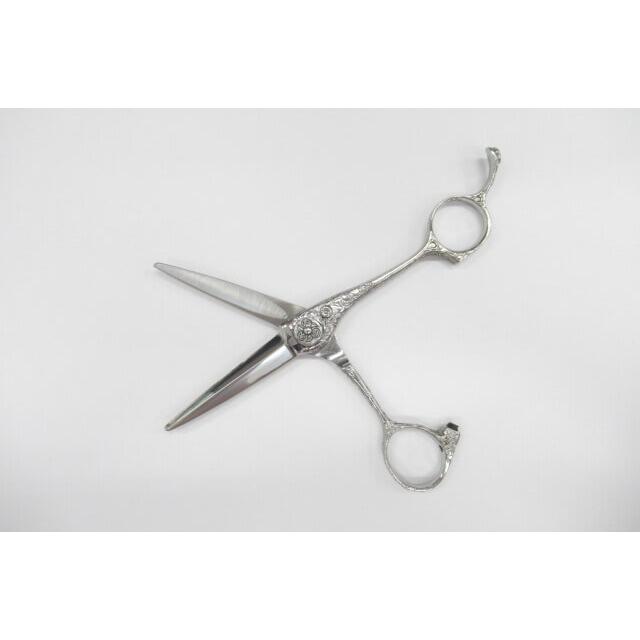 Cランク【ナルトシザー naruto scissors】 ダックボードZ唐草シザー ハサミ鋏 はさみ 美容師・理容師 5.3インチ 右利き  中古:H-2063