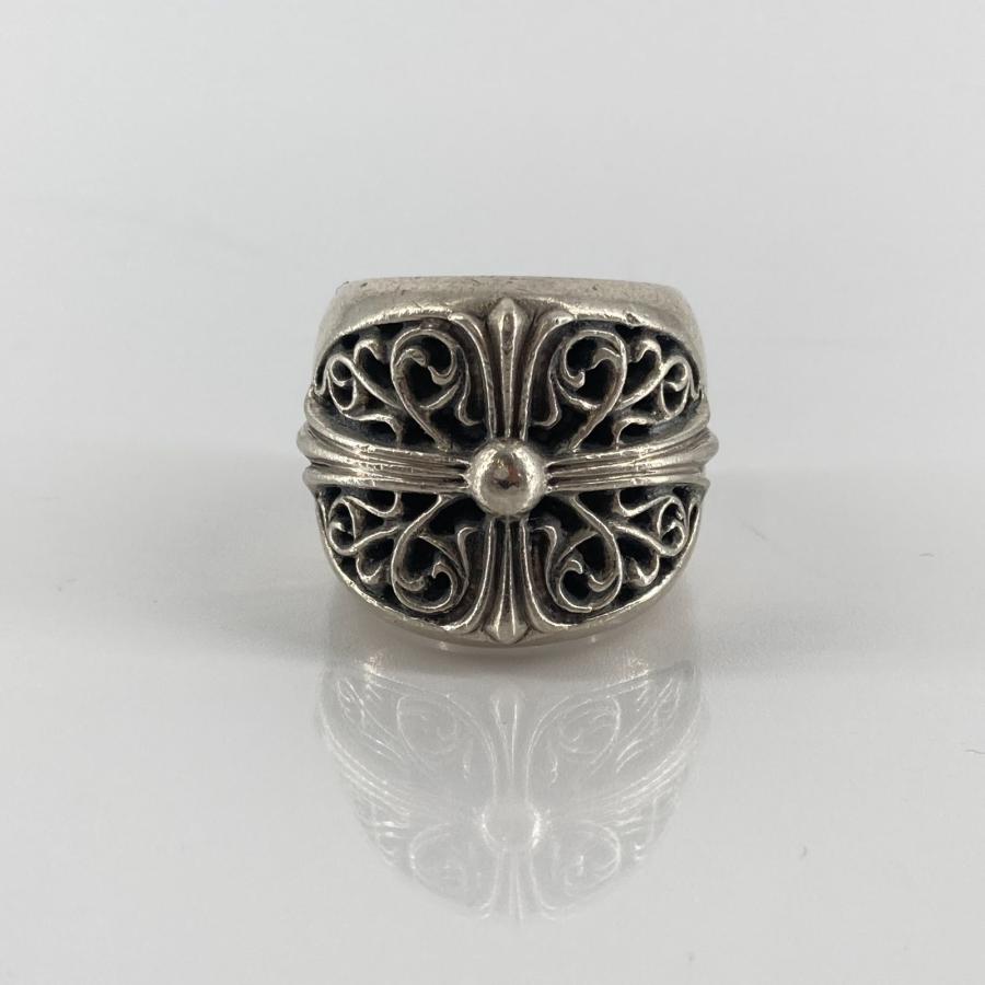CHROME HEARTS(クロムハーツ) クラシックオーバルクロス リング SV925 