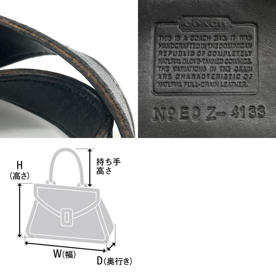 COACH（コーチ） オールドコーチ レザー 4133 ハンドバッグ ブラック