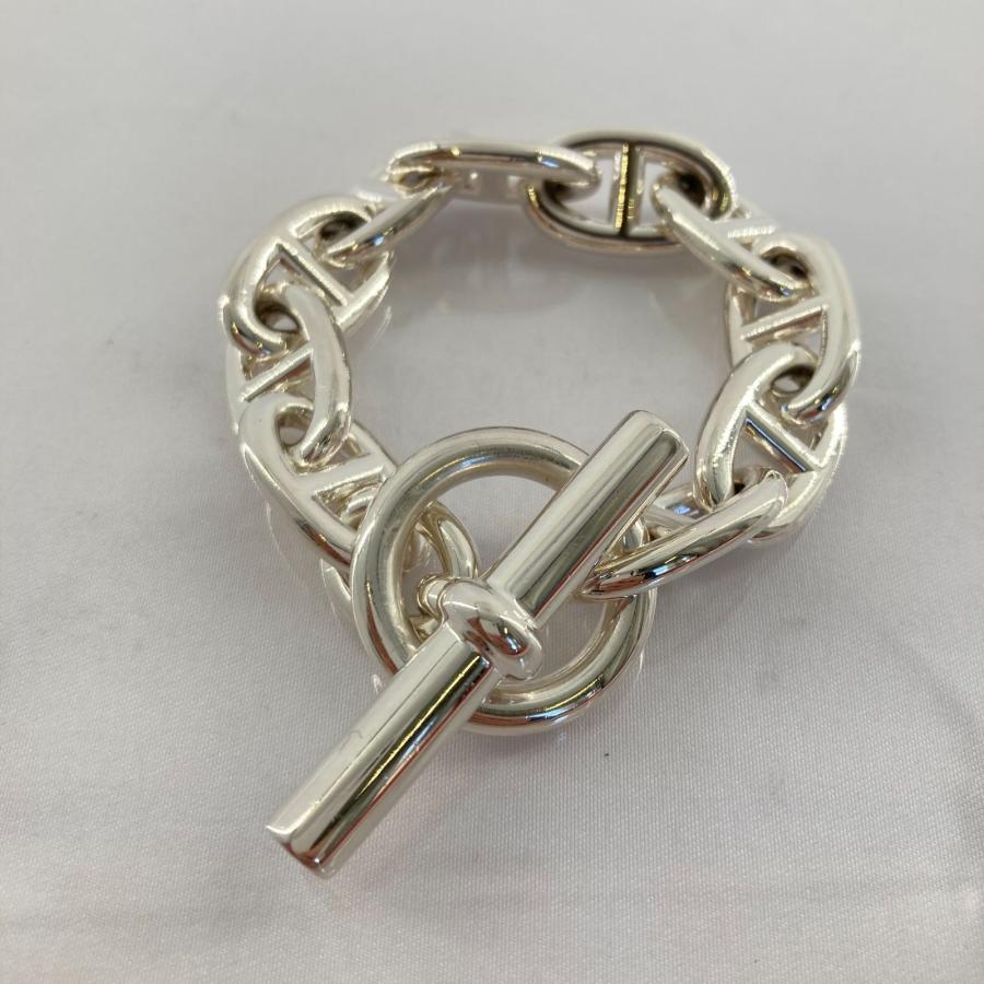 HERMES(エルメス)　シェーヌダンクル　TGM　10コマ　ブレスレット　Ag925　97.7g　シルバー_3