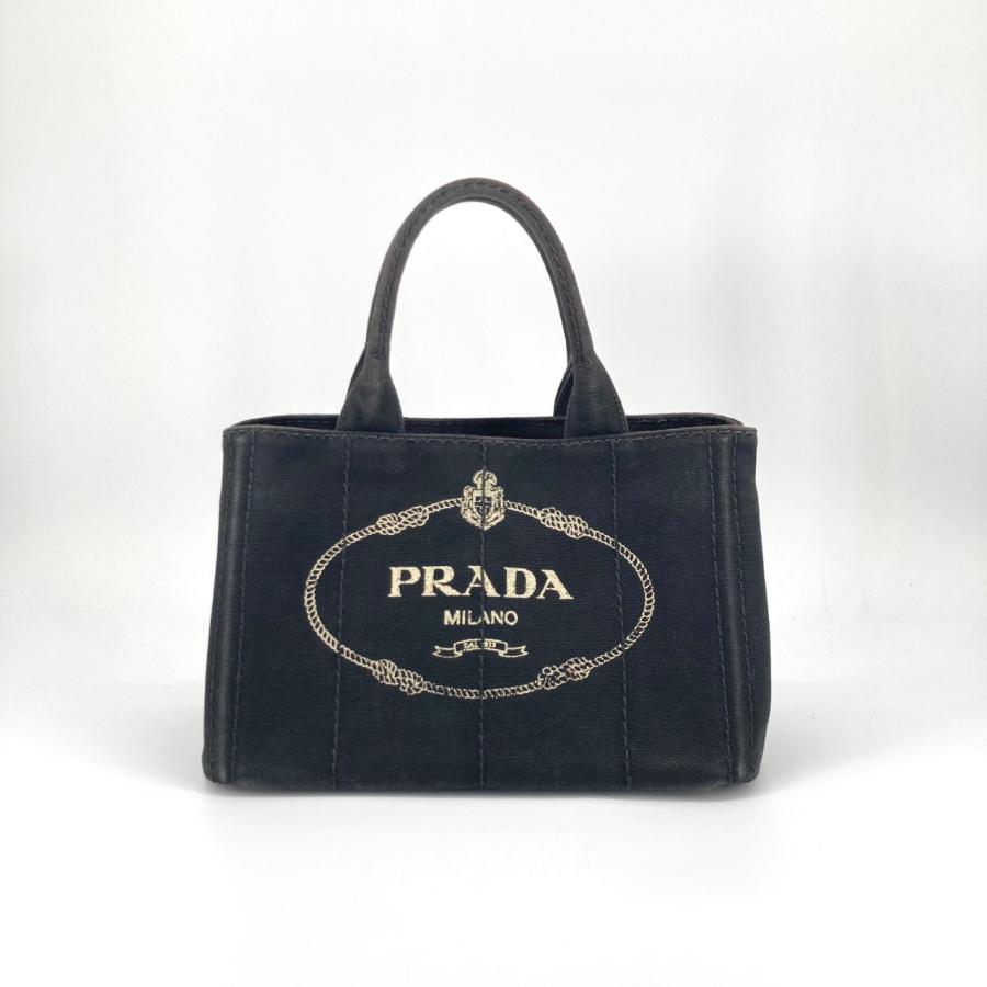 PRADA（プラダ） ミニ カナパ デニムキャンパス 1BG439 トートバッグ
