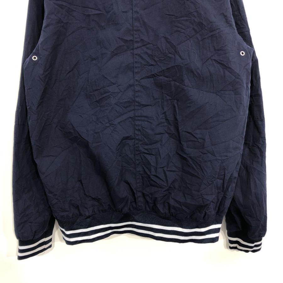 ETIREL CAMPUS SPORTWEAR ブルゾンジャケット サイズXS ジップアップ ハイネック アメリカ古着 ネイビー J*O