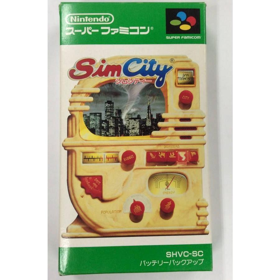 Sfc シムシティー スーパーファミコンソフト 箱説付 中古 ユーズドゲームズ 通販 Yahoo ショッピング
