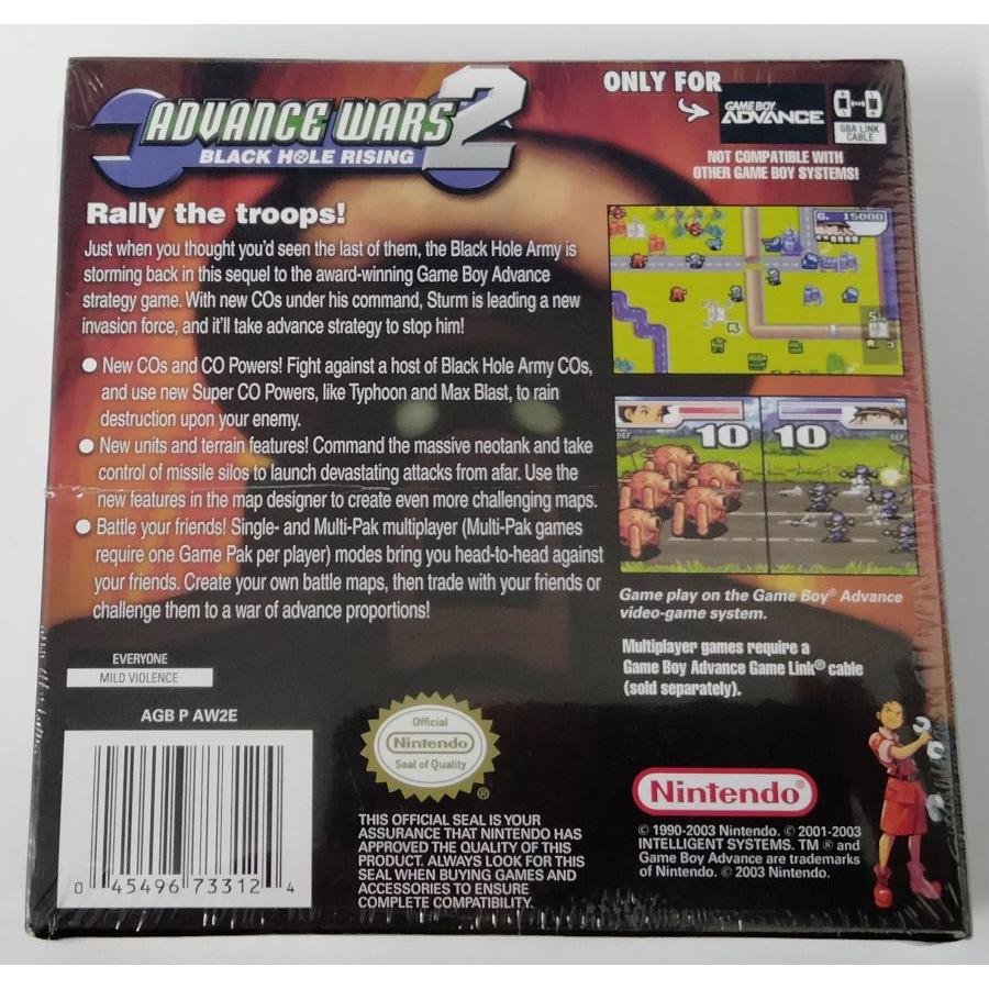 中古】【未開封品】GBA Advance Wars 2 Black Hole Rising 北米版