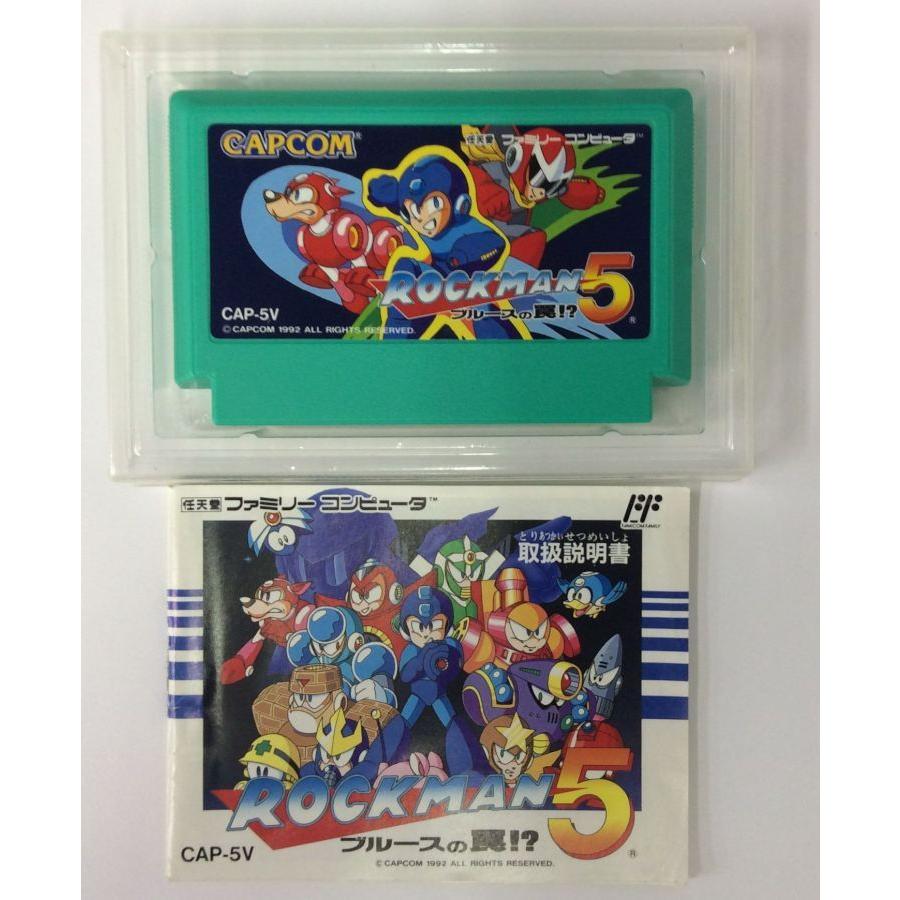 中古】FC ロックマン5 ブルースの罠＊ファミコンソフト(箱説付