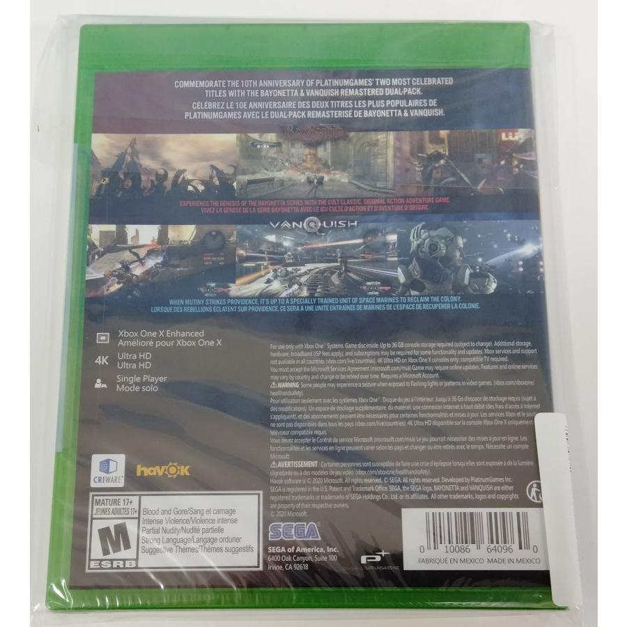 【中古】XONE 北米版 BAYONETTA&VANQUISH [10TH ANNIVERSARY BUNDLE](18歳以上対象 国内版本体動作可)＊Xbox oneソフト【メール便可】｜usedgames｜02