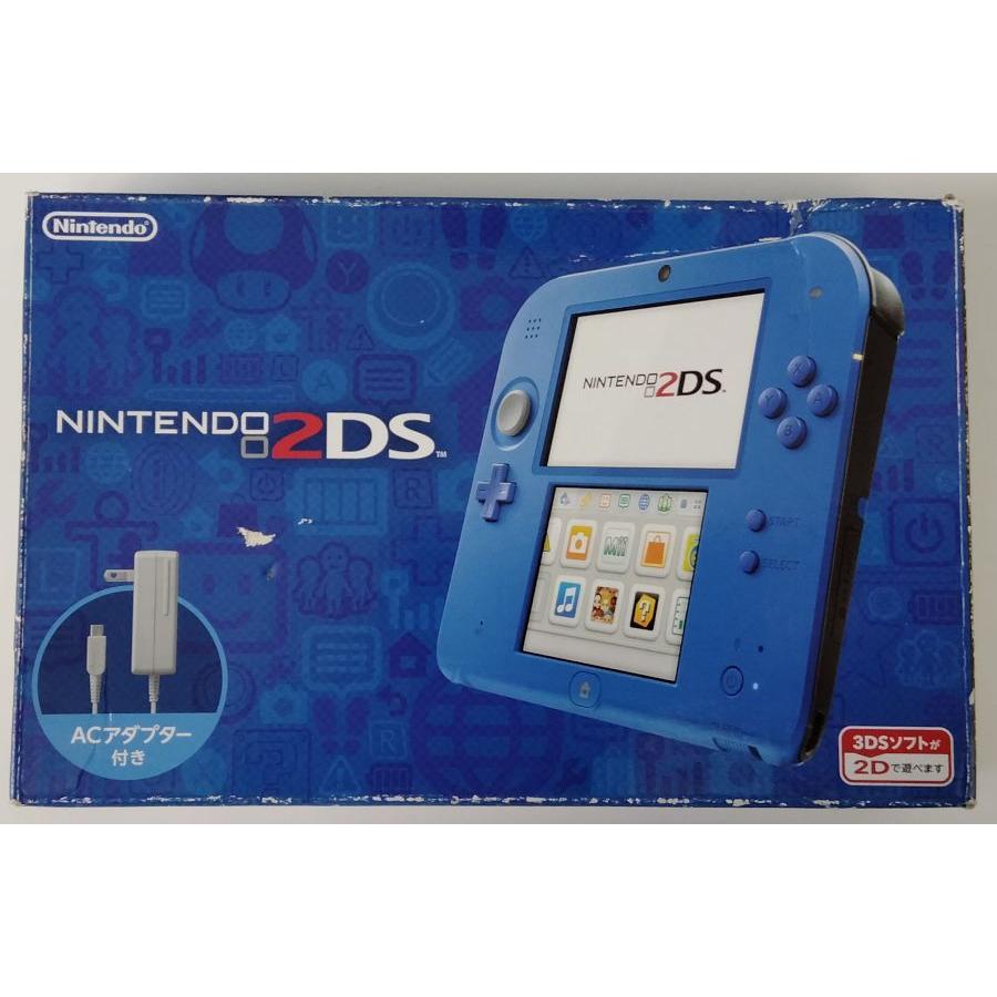 中古】3DS ニンテンドー2DS ブルー＊ニンテンドー3DS本体(箱説付  