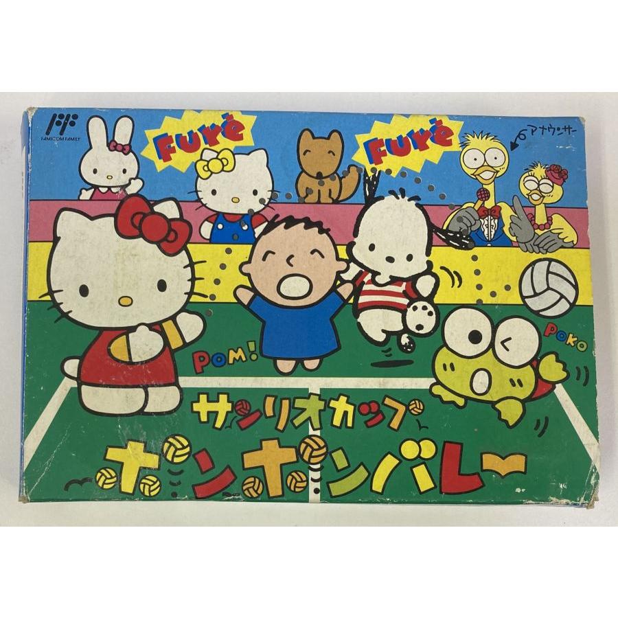 中古】FC サンリオカップポンポンバレー＊ファミコンソフト(箱説付