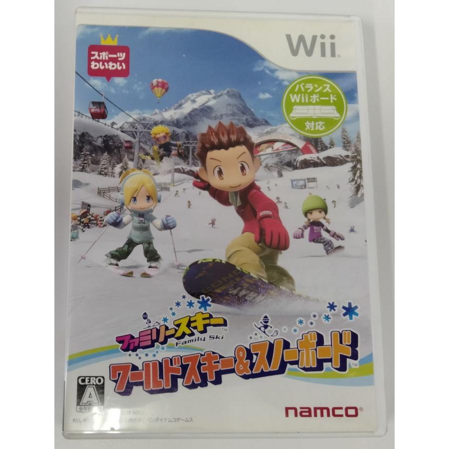 中古】Wii ファミリースキー ワールドスキー＆スノーボード＊Wiiソフト