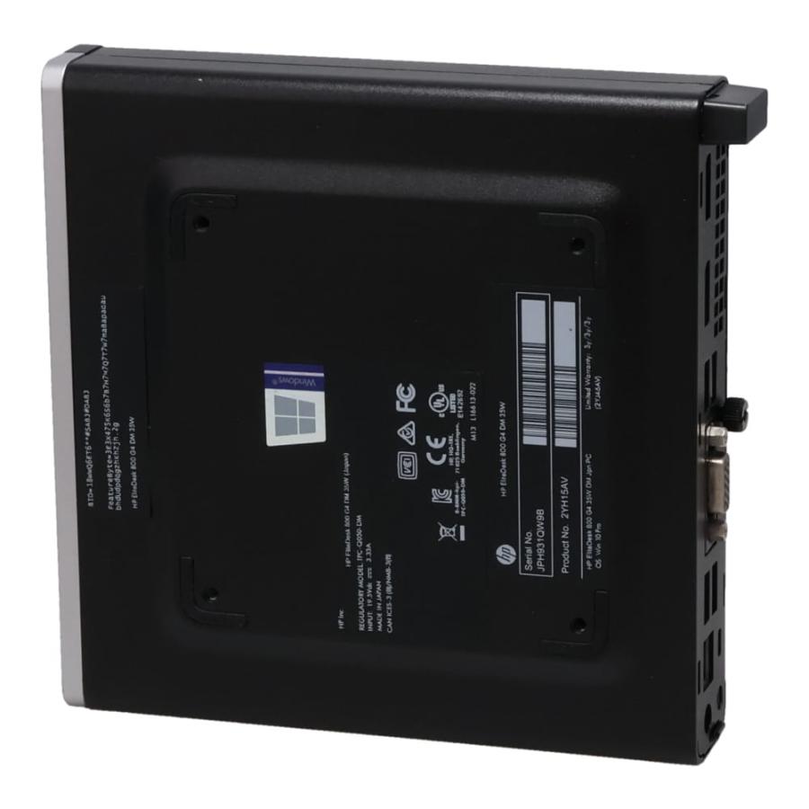 EliteDesk HP 800 G4 DM (Win11x64) 中古 Core i5-2.1GHz(8500T