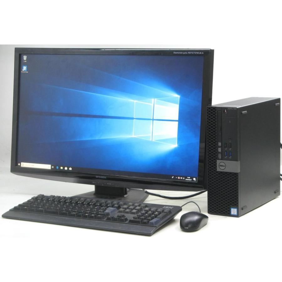 おしゃれ 7040 6700sf Optiplex Dell 中古パソコン 27液晶セット デスクトップパソコン Corei7 第6世代 デスクトップパソコン