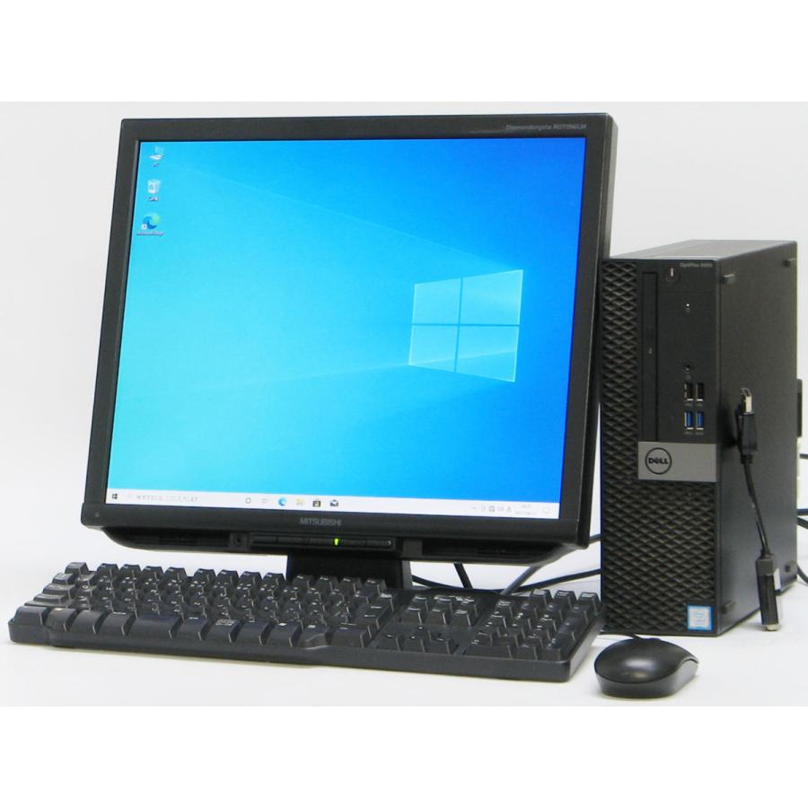 デスクトップパソコン 中古 DELL Optiplex 5050-7600SF Corei5 メモリ 4GB HDD 500GB 19インチ