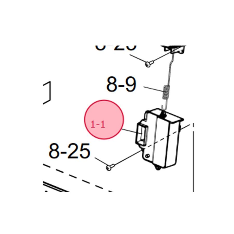 シャープ 洗濯機用 ドアロックスイッチ ES-ZH1-WL ドア左開き用 部品