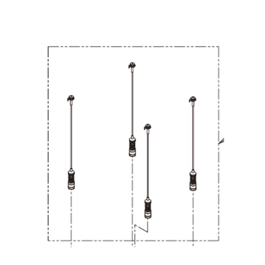 TOSHIBA 東芝 洗濯機用 吊棒 4本セット 部品番号：42028382 : Useful