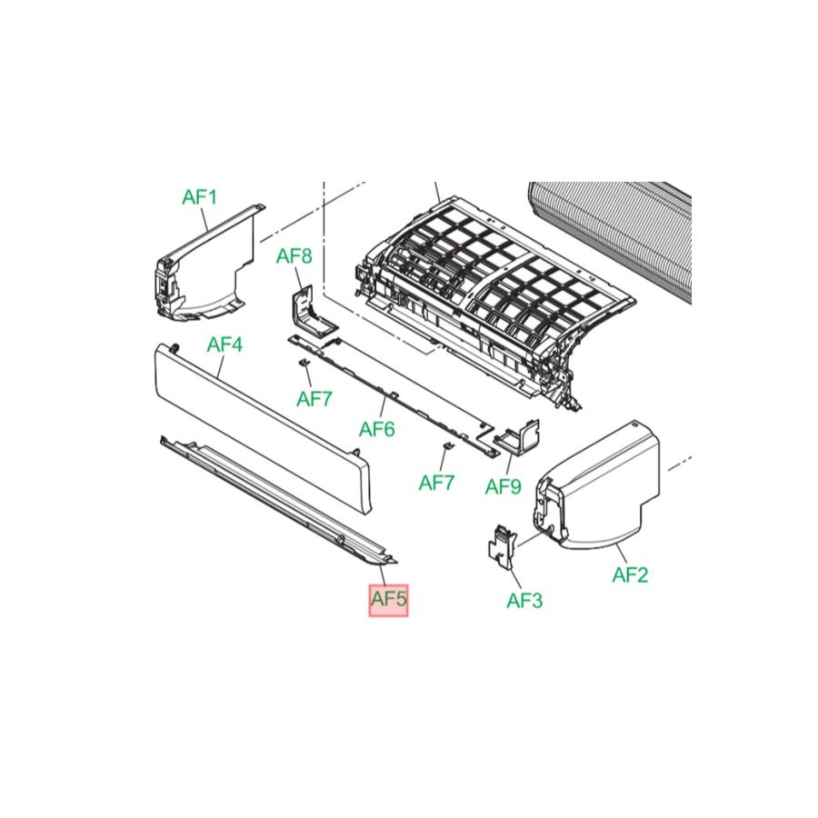 パナソニック エアコン用 特殊板(表示カバー) 部品番号：ACRD90C04620
