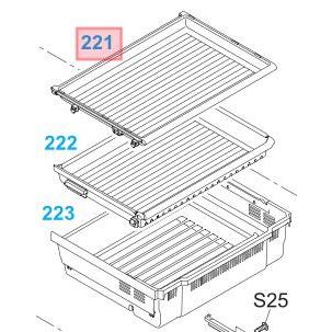 Panasonic パナソニック 冷蔵庫用 冷凍室上段ケース ARBHCD700190
