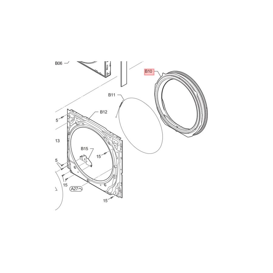 受け渡し決定！分解洗浄済み！窓パッキング新品！　Panasonic NA-VG210 ドラム式洗濯機 ドラム式洗濯機】本体・窓パッキングのお手入れは（窓パッキングに水が