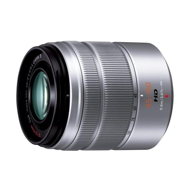 パナソニック　Panasonic　デジタル一眼カメラ用交換レンズ　望遠ズームレンズ：シルバー　H-FS45150-S