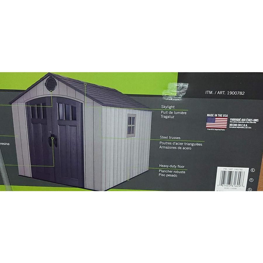 Lifetime ライフタイム 屋外倉庫 大型物置 キングサイズ 屋外物置 245cm 305cm 8 X 10 Ft Garden Shed ユースフルライフストア 通販 Yahoo ショッピング