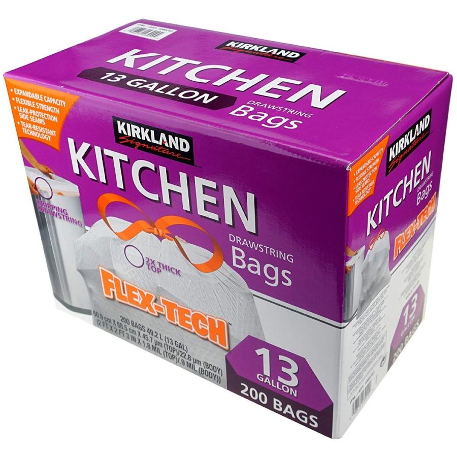 Kirkland カークランド ひも付きゴミ袋 容量49 2l キッチンバッグ 0枚 コストコ ユースフルライフストア 通販 Yahoo ショッピング