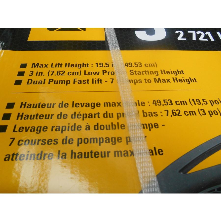 キャタピラー CAT 3t スチールジャッキ 低床 DUAL PUMP 耐重量 キャタピラー CAT 3t スチールジャッキ 低床 DUAL PUMP 耐重量
