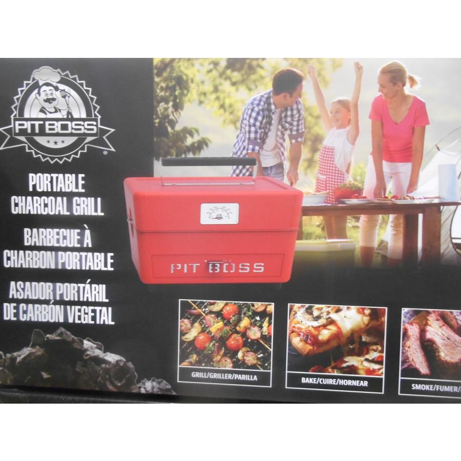 ピットボス ポータブル チャコール ポータブル グリル PB175PCG
