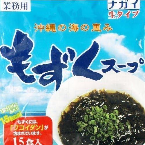 ナガイ 沖縄の海の恵み もずくスープ 35g 15食入×2パック 生タイプ 業務用 フコイダン｜useful-life｜02