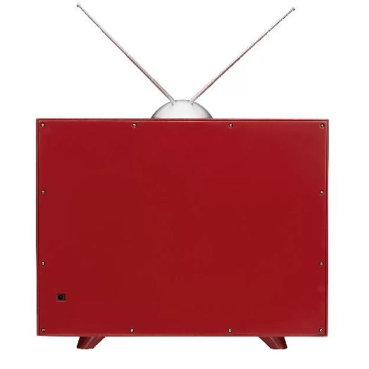 クリスマス レトロ TV ライト & ミュージック付 オブジェ かわいい 