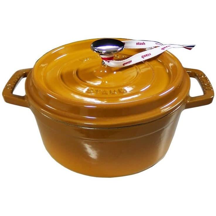 ストウブ 鍋 「 マスタード ピコ ココット ラウンド 18cm 」 両手 ホーロー 鍋 IH対応 staub 両手鍋 40511-370  :3272340018596:ユースフルライフストア - 通販 - Yahoo!ショッピング