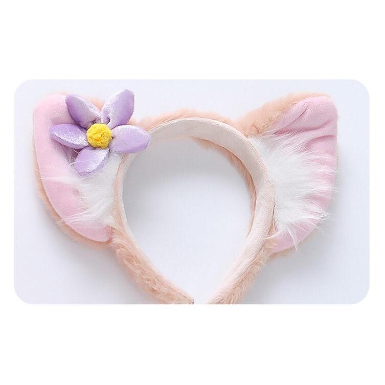なるです　ステラルー　コスチューム　お花の髪飾りとドレスセット ステラルーの服 リーナベル コスチューム 着せ替え服 紫の花