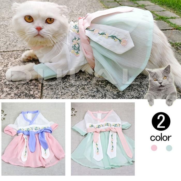 ペット服 ドッグウェア 猫服 犬服 洋服 ワンピース スカート ドレス シャツ 両色 漢服 中国風 蝶結び 薄型 上着 可愛い 日焼け止め お出かけ 花見 休み日 Dllpet26 Dulala 通販 Yahoo ショッピング