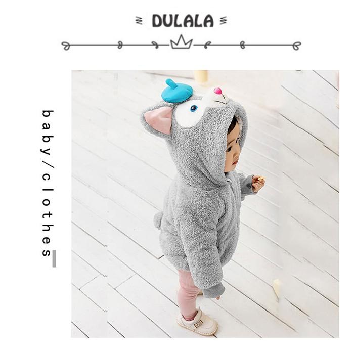 【DULALA】ダッフィー 着ぐるみ 赤ちゃん子供コート ジャケット ベビー服 裏起毛 モコモコ 動物着ぐるみ ベビー キッズ 防寒着 カバーオール コスチューム｜usei｜12