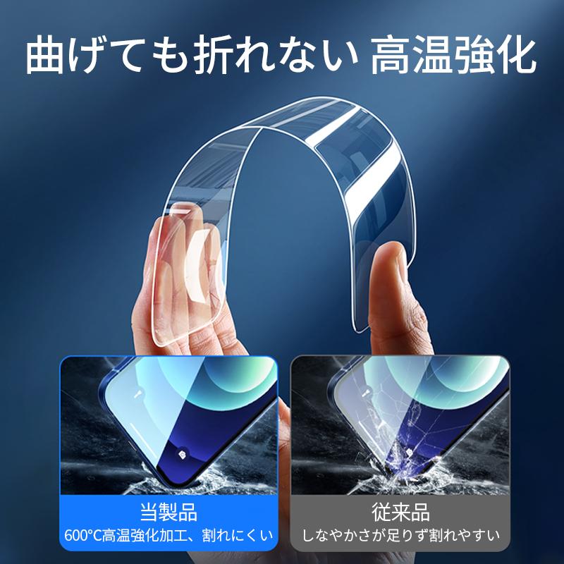 iPhone 16 15 保護フィルム 3枚入り ガラスフィルム ブルーライト