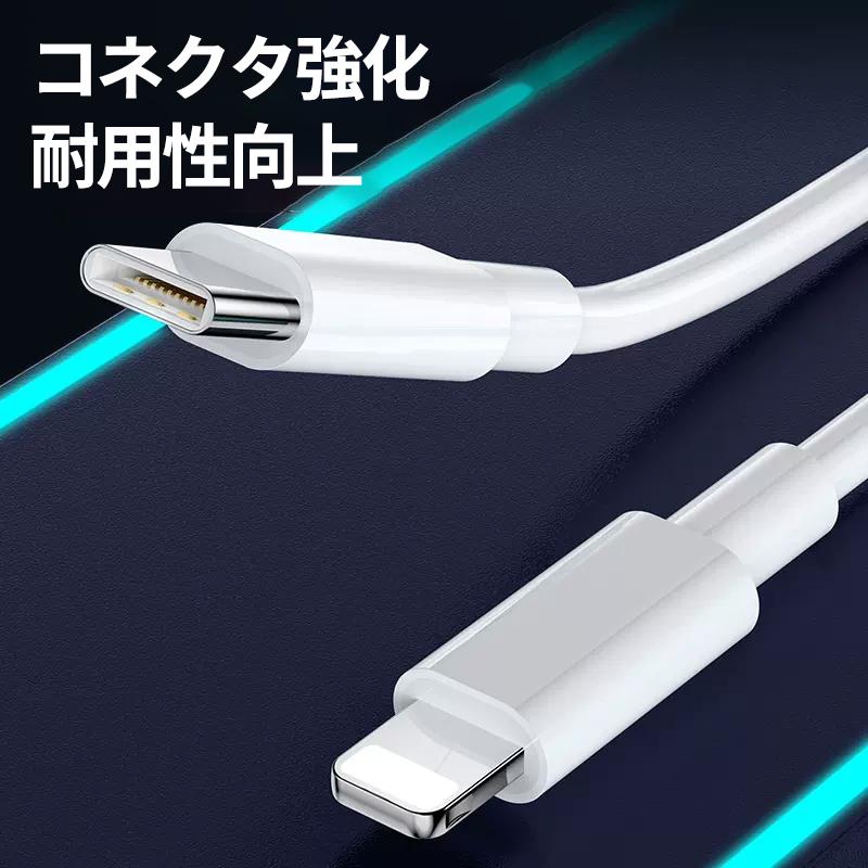 PD 充電器 タイプc  AC アダプター iPhone 15 USB  Type-c 急速 スマホ QC3.0 20w 種類 ケーブル 2m 2ポート アンドロイド iPad  Andriod 電源 コンセント｜usenya｜16