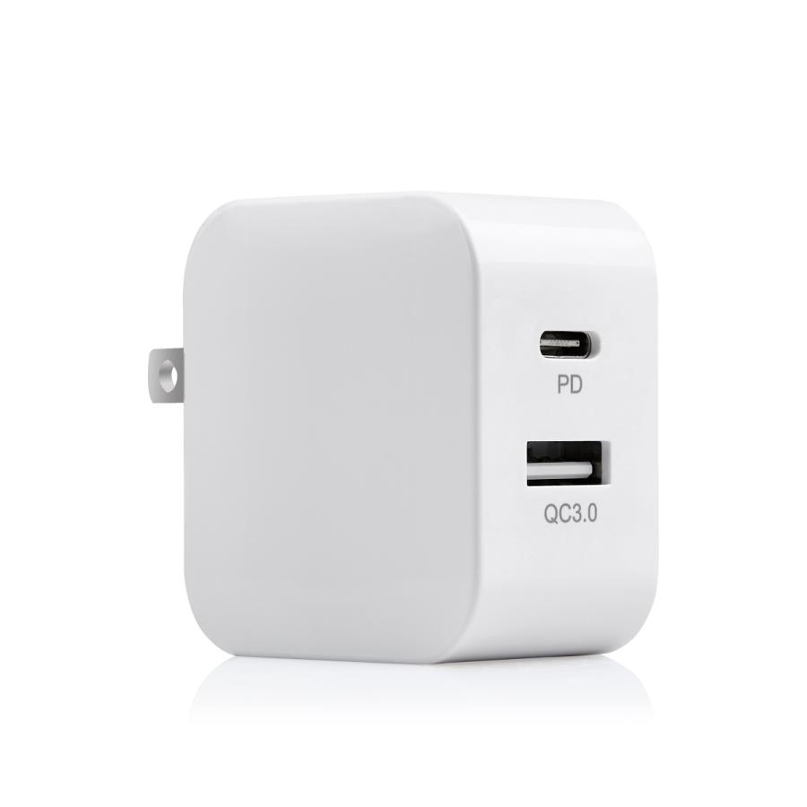 iPhone 16 ACアダプター PD 20W タイプc 充電器 2ポート USB A QC3.0 