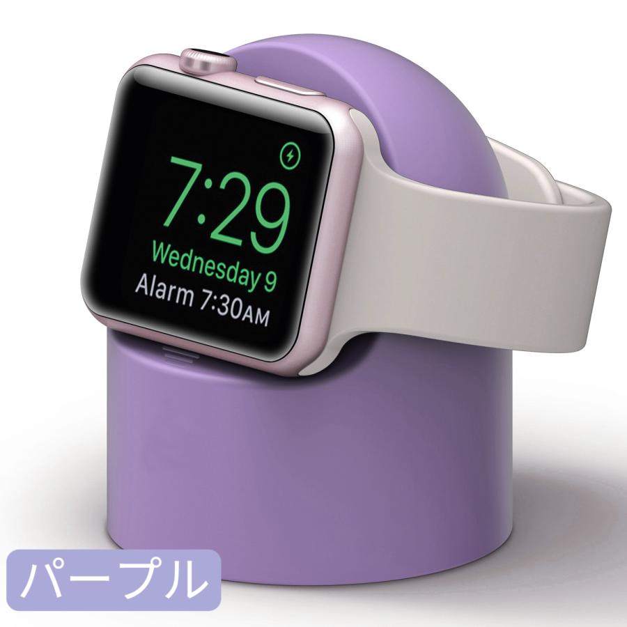 Apple Watch アップルウォッチ Series 7 充電 スタンド 充電器 純正ケーブル アクセサリー シリコン 卓上 SE 6 5 4 3 2 1 38 40 41 42 44 45 mm｜usenya｜10