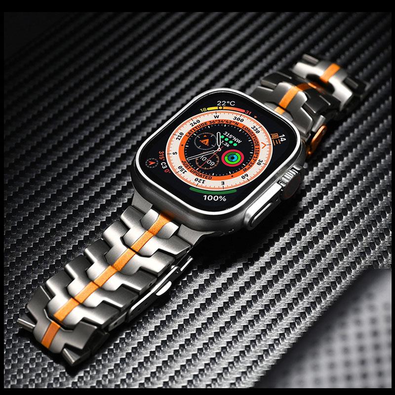 Apple Watch チタン バンド ベルト アップルウォッチ チタニウム