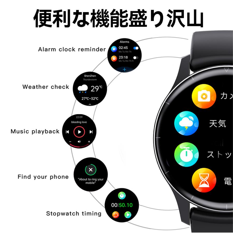 スマートウォッチ 心電図 日本製センサー 通話機能 血圧 血中酸素 心拍