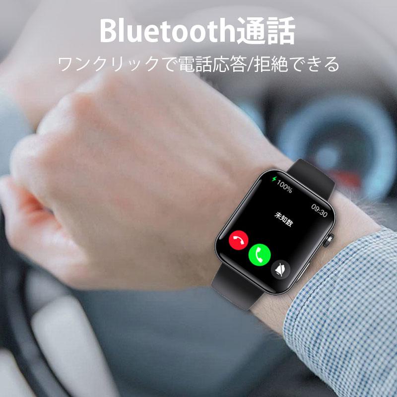 スマートウォッチ ECG 心電図 PPG 血圧測定 心拍数 通話機能 血中酸素 血液組成 体組成 分析 体温 睡眠 SOS機能 Bluetooth5.3 運動モードの画像