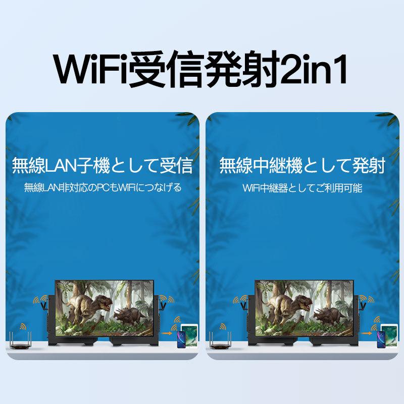 WiFi 無線LAN 子機 1300Mbps USB アダプタ 高速 回転アンテナ  小型 ワイヤレス Windows10/8/7/XP/Vista/Mac対応 ドライバーフリー デュアルバンド｜usenya｜07