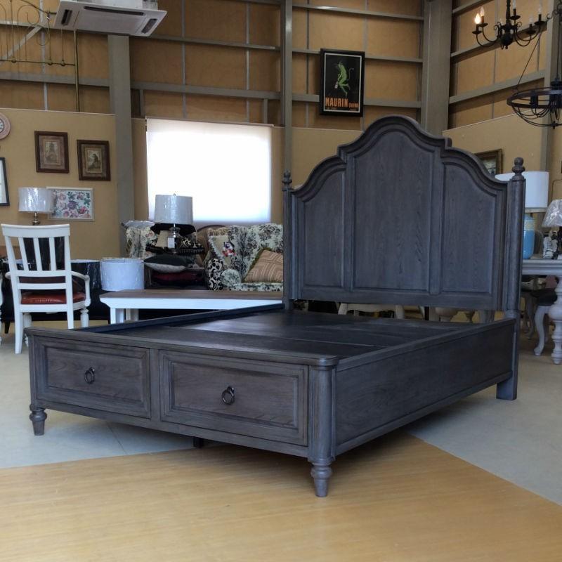 クイーンベッド ベッドフレーム マットレス 別売 アンティーク アメリカ ベッド下収納付 パネルベッド 6400 4125k Brookhaven ブラウンカラー Led811 輸入家具アウトレット Usfurniture 通販 Yahoo ショッピング