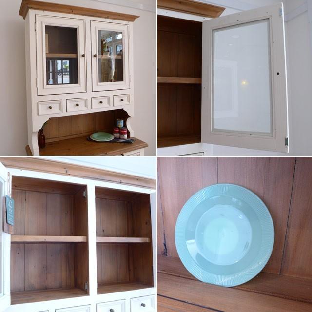 食器棚 カップボード キャビネット ホワイト 白 パイン 無垢材 食器棚 カップボード キャビネット ホワイト 白 パイン 無垢材