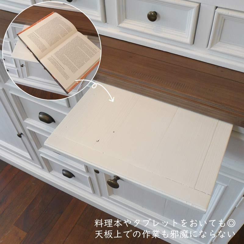 1点限り限定特価】食器棚 パイン 無垢材 カップボード 白 1点限り限定特価】食器棚 パイン 無垢材 カップボード 白