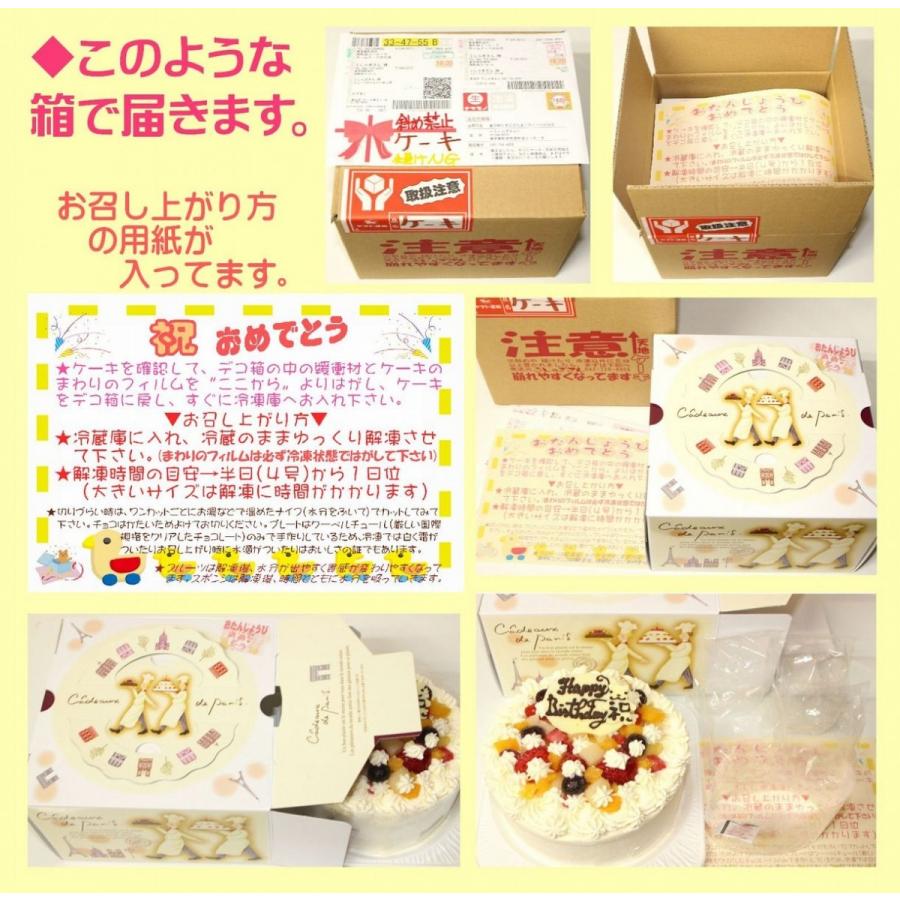 うさちゃん生クリームケーキ7号（いちごorフルーツorマンゴー選択
