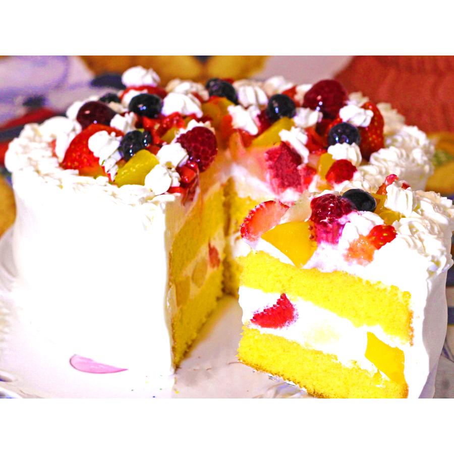 フルーツ生クリームケーキ6号 バースデーケーキ 誕生日ケーキ