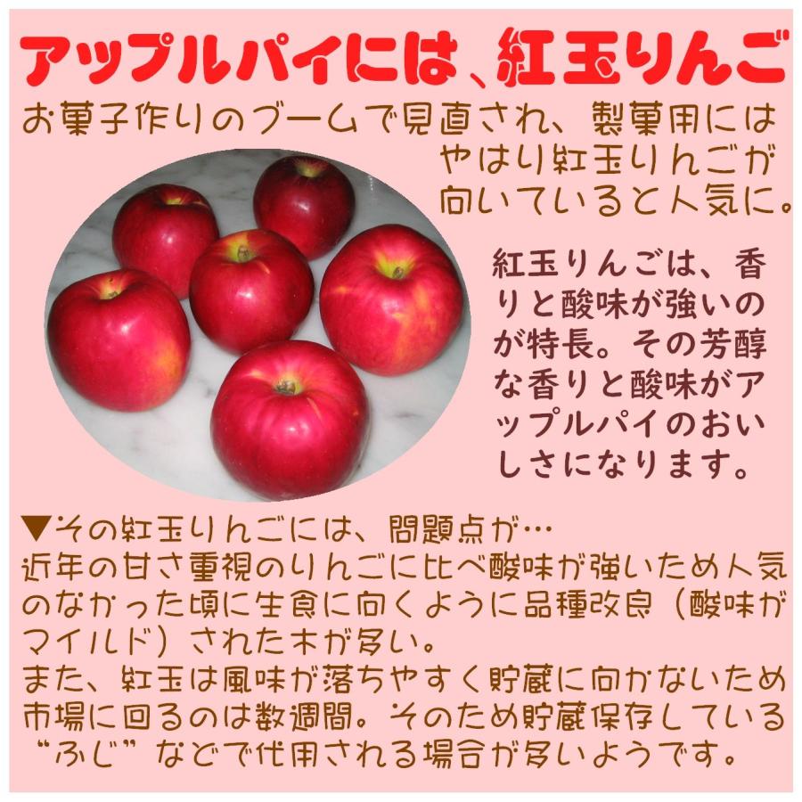 紅玉りんごのアップルパイ6.5号 送料別 アップルパイおすすめ 誕生日 バースデー 父の日スイーツ 父の日プレゼント あすつく あす楽 人気通販｜ushagisan｜03