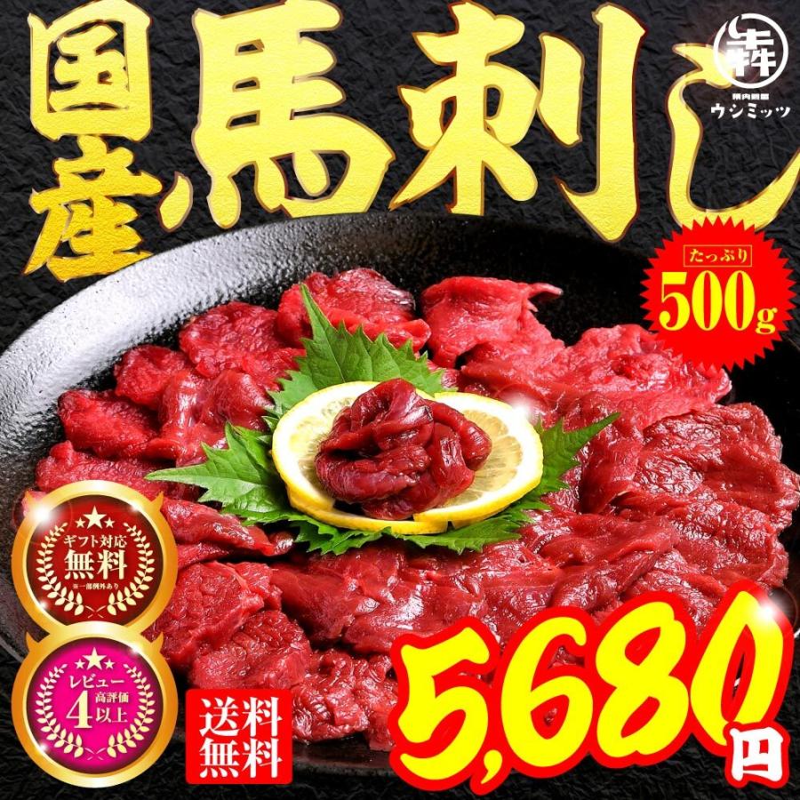 お中元 馬刺し 国産 最安値挑戦 喜ばれる 還元 馬肉 桜肉 100g 5p ヘルシー ギフト お試し 500g 低カロリー