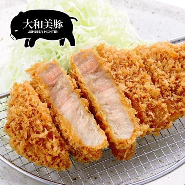 本日のお買得品 お試し 豚肉 26%OFF 大和美豚 極厚 とんかつ 豚かつ トンカツ 150g×3枚入り 送料無料 冷凍便 爆買 | うし源本店 | 01